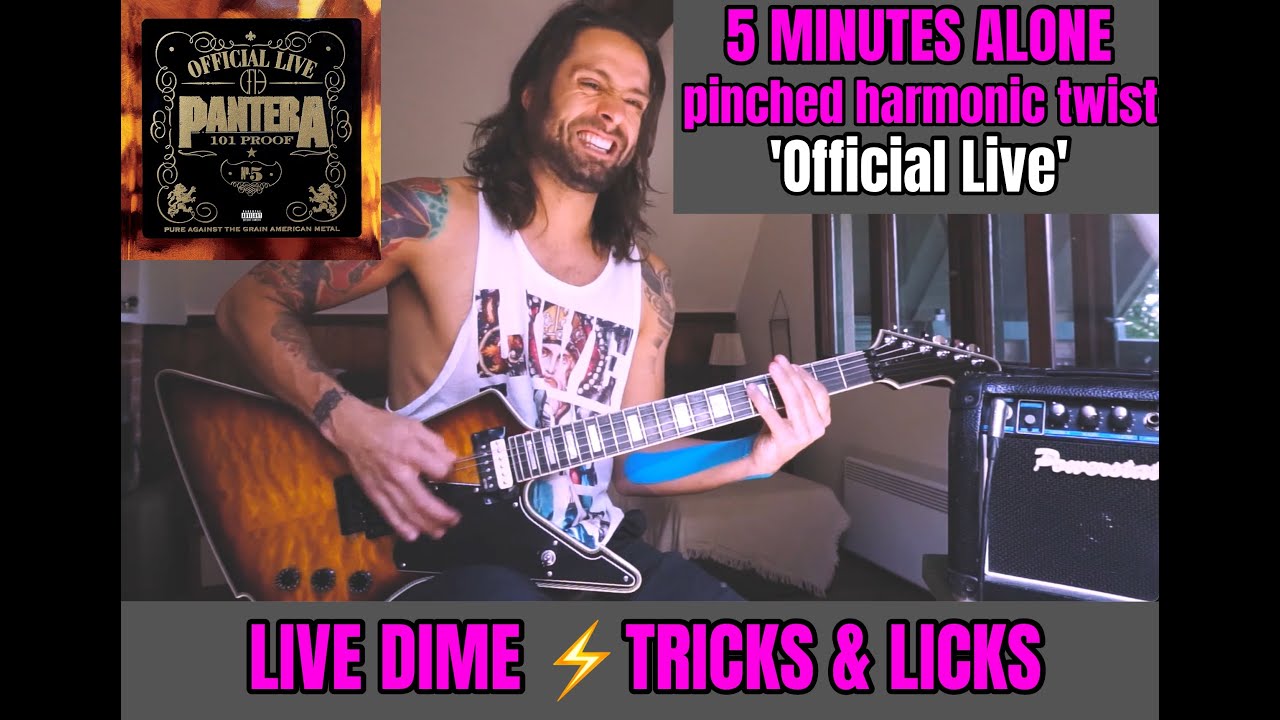 'LIVE DIME TRICKS & LICKS' 2 🔥 5 MINUTES ALONE PINCHED HARMONICS RIFF lesson by ATTILA VOROS 'LIVE DIME TRICKS & LICKS' 2 🔥 5 MINUTES ALONE PINCHED HARMONICS RIFF lesson by ATTILA VOROS