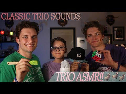 Classic Trio ASMR -  (Three Triggers at Once)