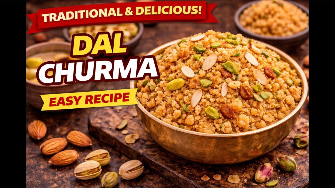 Traditional Dal Churma 😍 Authentic Rajasthani Sweet Recipe! - YouTube