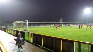 Louis Baucutt Penalty - Thurrock 2 Brentwood Town 3 - Ryman League North First Division (22/11/14)