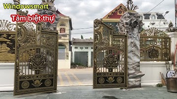 Cổng nhôm đúc biệt thự