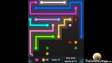 Flow Game Level - 889 [10x10] Jumbo Pack Connect the Dots