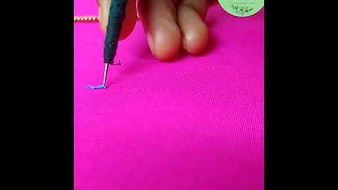 how to do chain stitch/Tips for beginners to do perfect aari work / tip no 1 for aari work in tamil