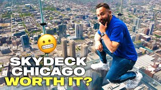 Is The Sears Tower Skydeck Ledge WORTH IT? // Things to Do in Downtown Chicago 2024 (Willis Tower 😒)