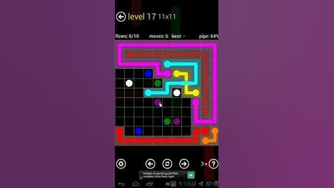 Flow Bridges - level 17 yellow pack 11 x 11