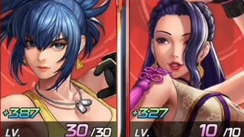 EX Leona XV & EX Luong XV Gameplay Against Inferno Nightmare Geese Howard in KOF ALLSTAR