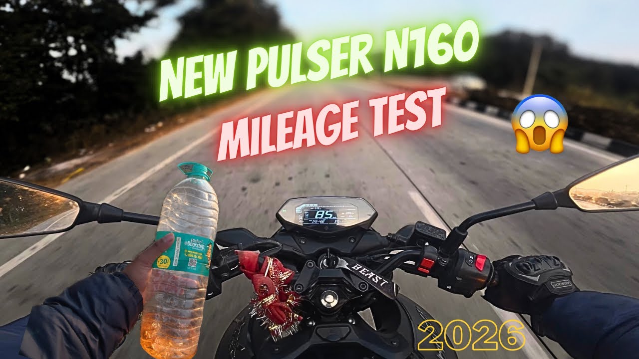 SHOCKING‼️😱2026 Bajaj Pulsar N160 High Speed Mileage Test 🚀|| Detail Review ￼