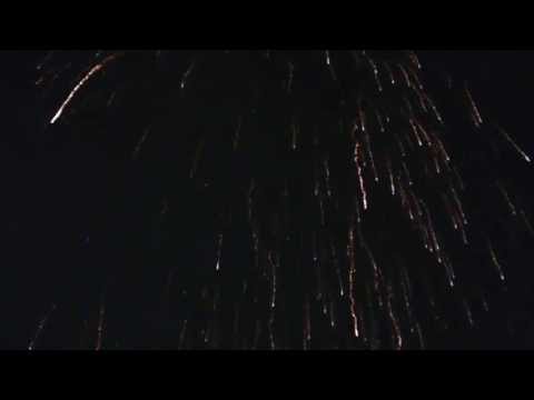 2013年 宇部市花火大会 音楽花火フィナーレの模様