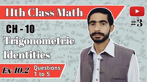11th Math, Chapter 10, Lecture 3- Exercise 10.2 Question No 1 to 5 | Education City