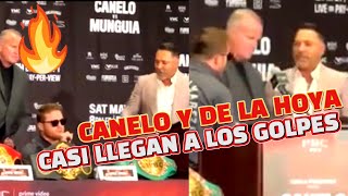 🔥CANELO y DE LA HOYA a punto de los golpes, tras tensa discusión en conferencia de prensa