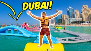 Prøver KÆMPE FORHINDRINGSBANE på vandet i DUBAI!