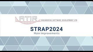 STRAP 2024 Main Improvements