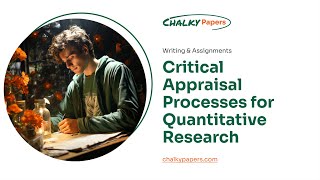 Critical Appraisal Processes for Quantitative Research - Essay Example