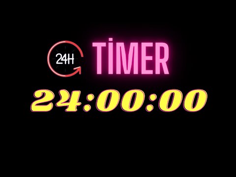 24 Hours Countdown Timer - 24 Saat Geri Sayım Sayacı -  asmr