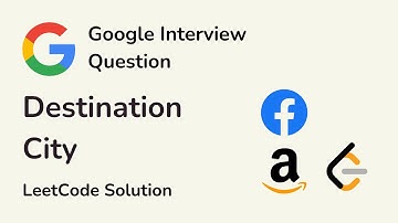 Destination City - Google Interview Questions - LeetCode 1436 Solution - C++
