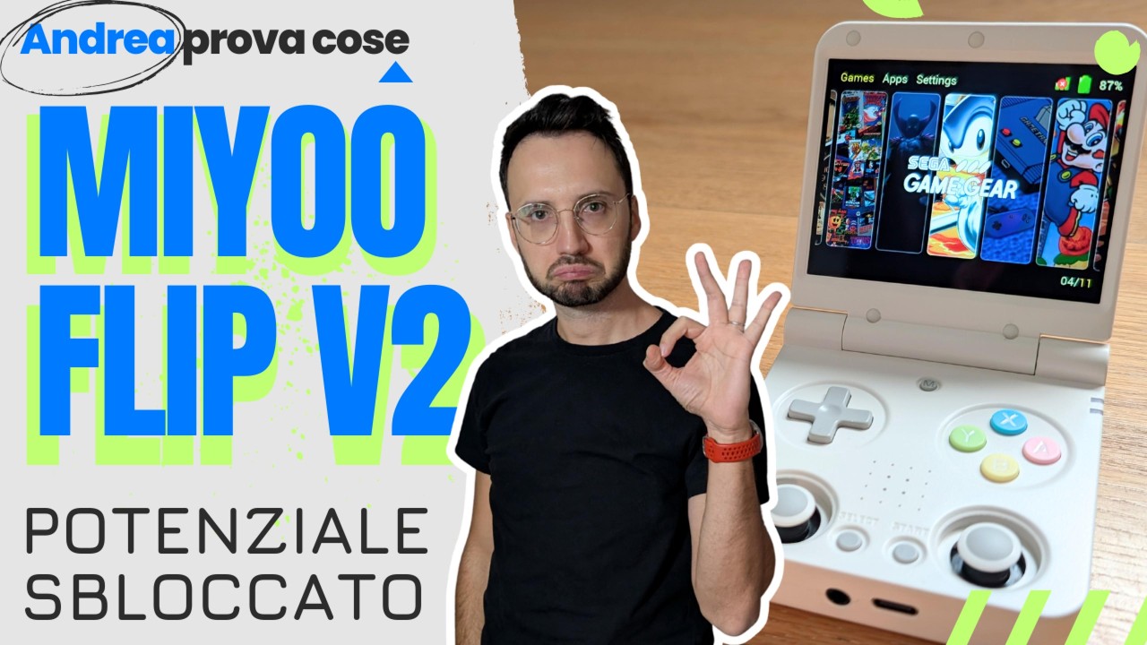Miyoo Flip V2 analisi sistema stock e upgrade a Spruce OS