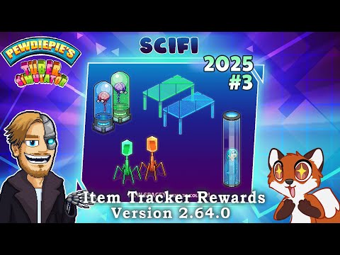 Pewdiepie's Tuber Simulator - All Sci-Fi Item Tracker Rewards #8 - [November 2025]