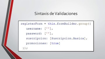 8-12 - Sintaxis de Validaciones en Formularios Reactivos | Programando en Angular 8