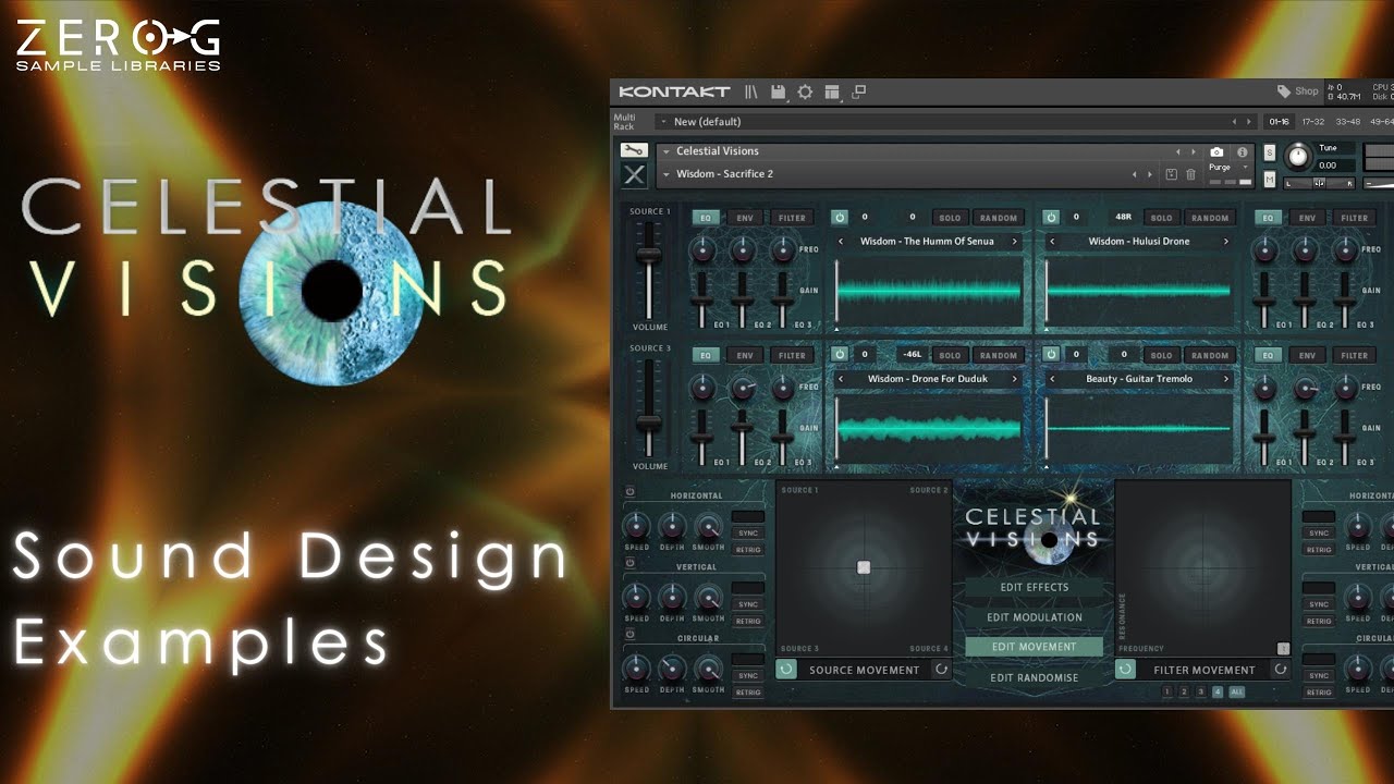 Zero-G Celestial Visions - Sound Design Examples - YouTube