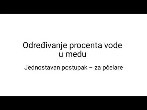 Video: Uporaba Medu Za Oskrbo Ran Na živalih - Zdravilna Moč Medu