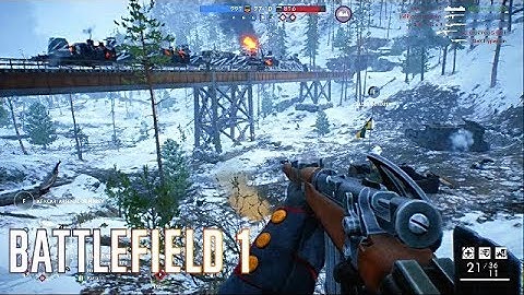 Battlefield 1 - Conquest Gameplay Łupków Pass (No Commentary)