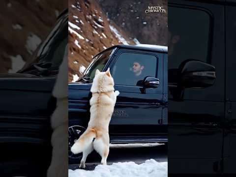Husky Warns Human Of Danger ⚠️ #animal #warning #rescue #husky