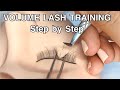 Volume Eyelash Extension on Mannequin Tutorial (step by step)