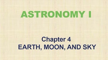 4. Earth Moon and Sky| Lecture 1 | Astronomy 1 | Location - Seasons