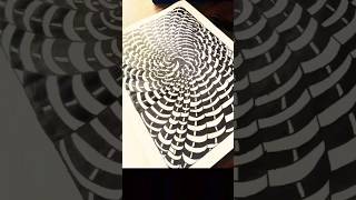 3D Zen doodle Tutorial Zentangle Art part 2#art #artist #reels #calmart #zentangle #calmart