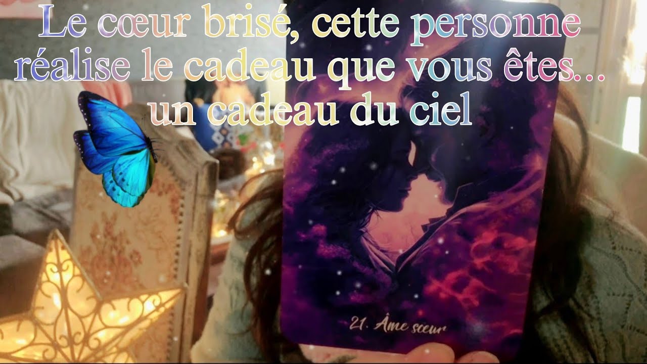 Le cœur brisé, cette personne réalise le cadeau que vous êtes... un