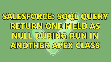 Salesforce: SOQL query return one field as null during run in another apex class