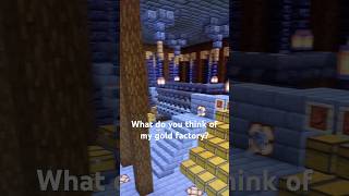 Gold factory #minecraft #building #gaming