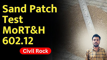 Measurements of Texture Depth - Sand Patch Method