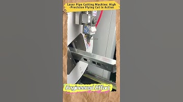 Laser Pipe Cutting Machine: High-Precision Flying Cut in Action  #EngineeredEffort