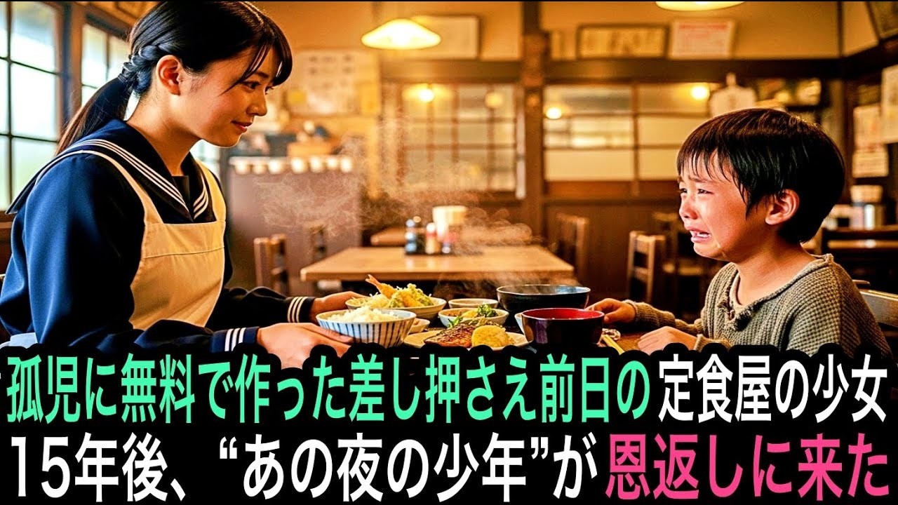 「いっぱい食べてね。」──廃業間際の女子高生が差し出した一膳が、15年後に“命をつなぐ味”になる物語。