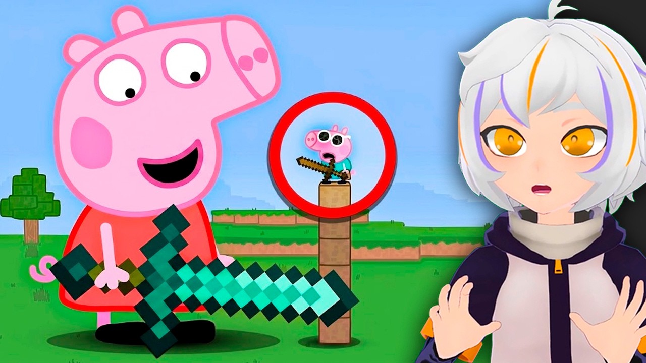 Peppa Pig Gigante en Minecraft | ChuyMine REACCIONA a sequence