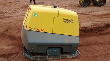 Wacker remote controlled compaction plate demo
