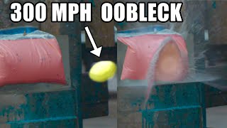 Shooting Oobleck With Oobleck At 300 MPH