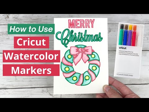 How to Use Cricut Watercolor Markers and Cards! - Leap of Faith