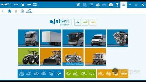 Eclipse demonstration of Jaltest connected to a JCB EcoMax engine