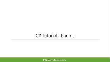 C# Tutorial - Enums