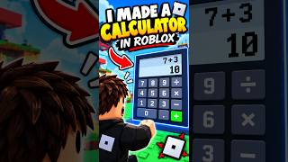 I Made a CALCULATOR in Roblox 💀