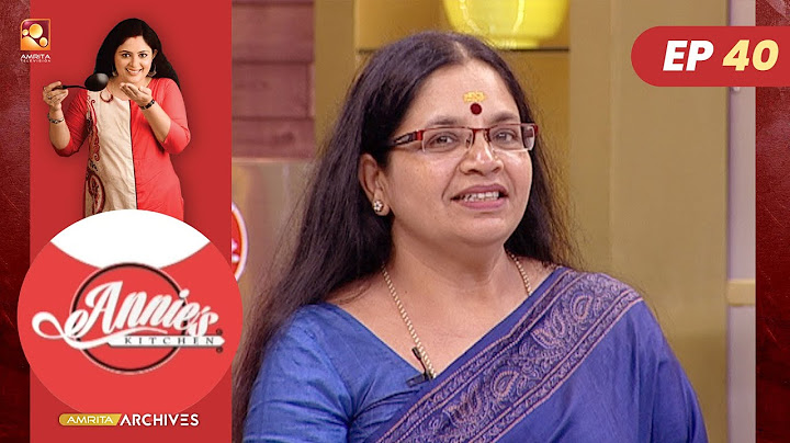 Annies Kitchen | Epi :40|Cookery Show  | Amrita TV Cookery Show