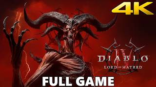 Diablo 4: Lord of Hatred Full Walkthrough Gameplay - No Commentary 4K (PC Longplay)