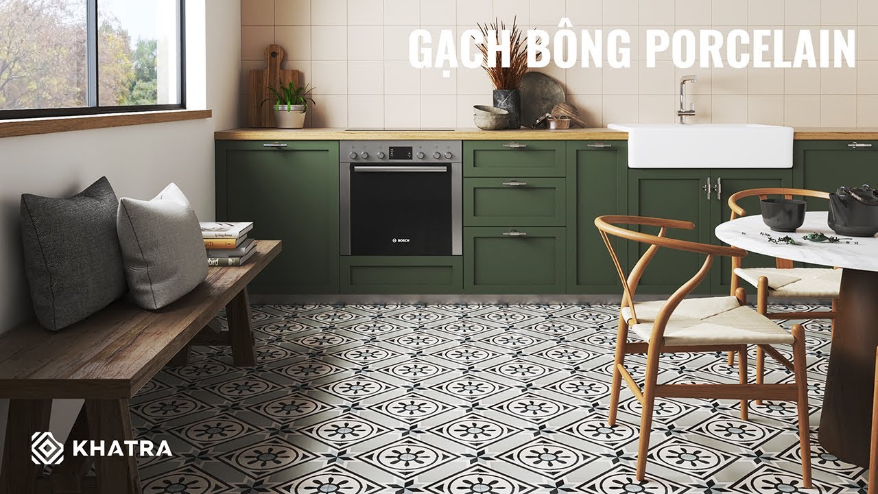 Gạch bông Porcelain | Các mẫu gạch bông lát nền đẹp 2024