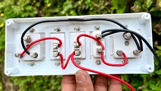 Switch board wiring🥱 | Multi sockets board connection |