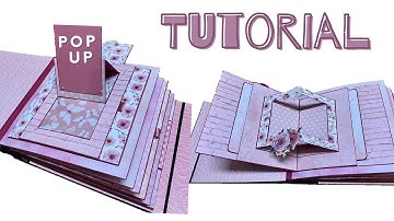 Pop Up Page Standing Card | Tutorial | Scrapbooking 3D Photo Album | Popup Ideas DIY