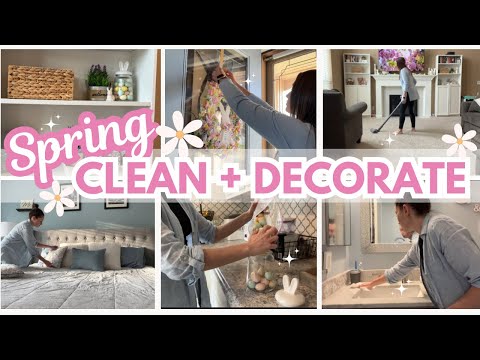 SPRING CLEAN + DECORATE WITH ME 2025| Cleaning, Decorating, and Spring Target Haul