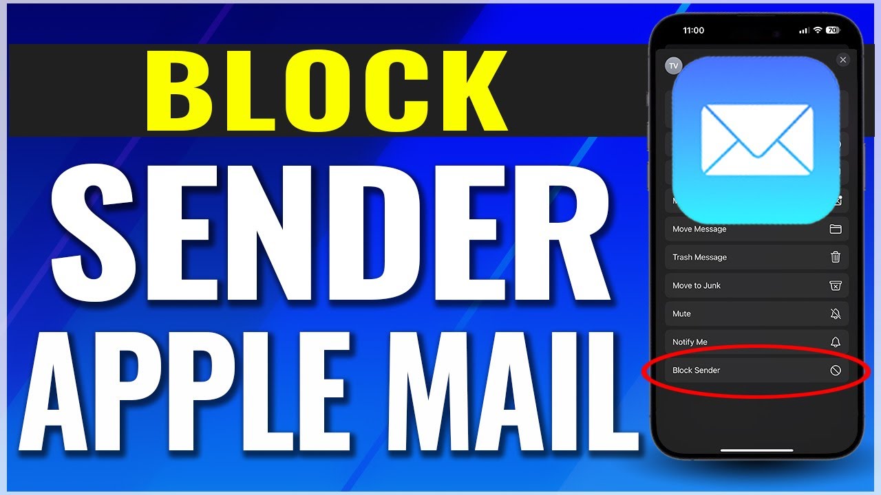 How To Block Email Sender On IPhone Apple Mail YouTube