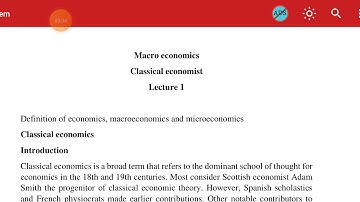 Assumption of classical Economists